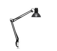 Lámpara de pinza MAULstudy, negra, altura 44 cm, metal