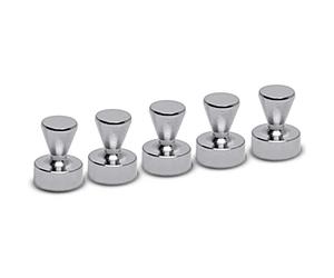 MAUL Imanes cónicos Plata neodimio Fuerte Pack 5