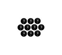 Maul, Imanes de bola, plástico irrompible, 600 g de fuerza adhesiva, 30 x 20 mm, 10 unidades, color negro