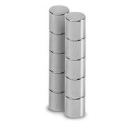 MAUL Imanes neodimio redondos plata 10 uds sujeción 1.1 kg