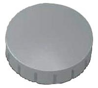 MAUL Imanes Redondos Gris para Oficina y Pizarra | pack de 10 unidades, sujeción fiable hasta 9 hojas, carcasa resistente, formato compacto Ø 2.4 cm, acabado lacado