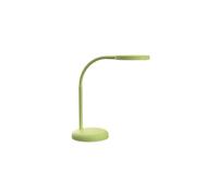 MAUL Lámpara de mesa LED MAULjoy verde lima para despacho | luz cálida agradable,brazo flexible orientable,base estable,interruptor en el cabezal,bombilla sustituible