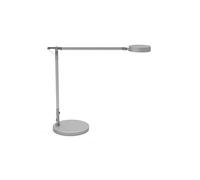 MAUL MAULgrace, Lámpara LED de mesa (intensidad regulable, con brazo doble, 3000-6500 K, temperatura de color plateado)