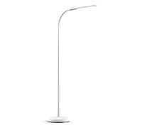 MAUL Lámpara de pie LED MAULpirro blanca regulable para oficina