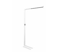 MAUL Lámpara de pie LED MAULsirius blanca regulable para oficina | tono cálido a diurno, detección de presencia, adaptación a la luz ambiental, deslumbramiento reducido, doble emisión