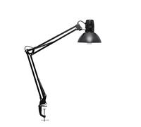 MAUL Lámpara de pinza MAULstudy Negra brazo doble LED E27