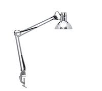 MAUL lampara escritorio MAULstudy | Lampara LED de pinza ajustable con brazo articulado para escritorio | Elegante lampara de mesa metálica LED | Exclusiva fuente de luz LED | Cromo