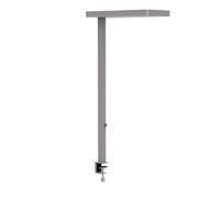 MAUL Lámpara escritorio MAULjaval LED regulable plata con pinza | luz directa e indirecta, brillo ajustable, visión cómoda sin deslumbrar, fijación estable, ideal para mesas elevables