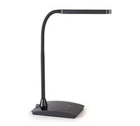 MAUL lampara escritorio MAULpearly 26,5x10,6x37,5 cm | Lampara de escritorio regulable | Lampara de mesa LED moderna para escritorio | Lampara LED con luz de 3000-6500K | Negro