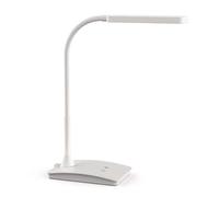 MAUL lampara Escritorio MAULpearly 26,5x10,6x37,5 cm | Lampara de Escritorio Regulable | Lampara de Mesa LED Moderna para Escritorio | Lampara LED con luz de 3000-6500K | Blanco