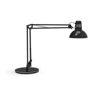 MAUL lampara escritorio MAULstudy | Lampara LED con soporte ajustable con brazo articulado para escritorio | Elegante lampara de mesa metálica LED | Fuente de luz LED incluida | Negro