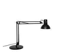 MAUL Lámpara escritorio MAULstudy negra E27 brazo articulado | base pesada estable, doble soporte orientable, cabezal giratorio, luz enfocada al trabajo, bombilla intercambiable