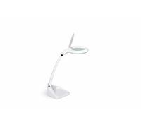 MAUL Lámpara lupa LED MAULiris regulable blanca con base estable