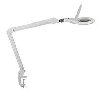 MAUL Lámpara Lupa LED MAULmakro Blanca con Pinza Ajuste Flexible