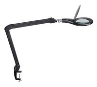 MAUL Lámpara Lupa LED MAULmakro Negra con Pinza y Ajuste preciso