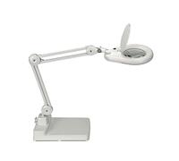 MAUL Lámpara lupa LED MAULviso blanca con base estable