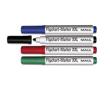 MAUL Marcador para rotafolios Foot, punta redonda de 2,5-3,0 mm, 4 uds