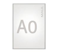 Maul Marco abatible A0 122 x 87 x 1,1 cm | Marco para pósteres, Material publicitario y Fotos | Perfil Plano de Aluminio de 25 mm | Abatible para Cambiar la Imagen | Formato Vertical y Horizontal