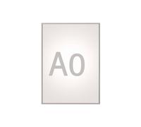 Maul Marco abatible A0 MAULstandard Aluminio Plateado para pósteres | cambio rápido de carteles, acabado elegante, protección UV, fijación mural firme, formato vertical A0