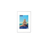MAUL marco 40x60 cm MAULdesign | Marco de fotos de aluminio para colgar en formato horizontal y vertical | Elegante marco fotos con incrustación paspartú | Ideal para fotos y cuadros | Plata