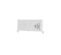 MAUL MAULconnecto, Separador acústico de mesa (120 x 50 cm, para escritorio, en oficina y práctica, con base de sujeción, optima como protección visual y aislamiento acústico, fieltro hipoalergénico