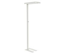 Maul MAULjuvis, Lámpara de pie LED con sensor regulable, Innovadora lámpara de trabajo para oficina, Lámpara de pie de bajo consumo y cómoda con temperatura de color 4000 K, Blanco