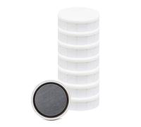 MAUL MAULsolid - Imanes de 20 mm de diámetro (8 unidades), mini imanes de plástico con 300 g de fuerza de adhesión, imanes fuertes para pizarra blanca y pizarra magnética, ideal para oficina, oficina