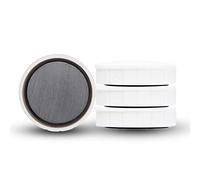 Maul MAULsolid, Paquete SB, imanes pequeños e irrompibles para un Uso versátil, imanes Redondos con diseño Moderno, diámetro de 32 x 9,6 mm, Paquete de 4 Unidades, Color Blanco