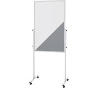 MAUL MAULsolid - Pizarra blanca de fieltro gris (1200 x 750 mm)