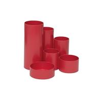 Maul MAULtubo - Portalápices reciclado Ø15 x 12,5 cm | Organizador de escritorio con 6 carcajes | Organizador de oficina para bolígrafos, bolígrafos, pinceles y tijeras | elegante organizador de