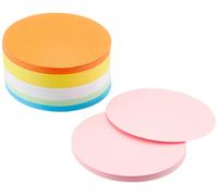 Maul Moderation Cards Circle, 95 mm, 150 g/m² Paper, Usable On Both Sides, Assor