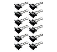 MAUL Pinzas abatibles 12 clips metálicos negros 50 mm