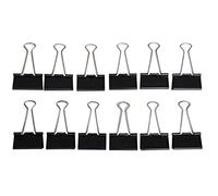 Mutilar Clip de 2144190 foldback Mauly 214 en envases de cartón, 41mm, 19mm, Negro, 12St