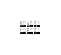 MAUL Pinzas abatibles mauly® negras 13 mm 12 uds hasta 40 hojas