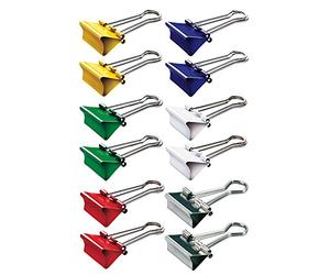 MAUL Pinzas abatibles rojas 12 uds metal 19 mm