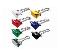MAUL Pinzas sujetapapeles de 19 mm en colores surtidos | 12 unidades