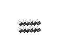 MAUL Pinzas sujetapapeles Negro 12 unidades metal resistente