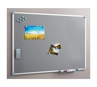 MAUL Pizarra blanca MAULpro 60x90 cm marco plateado magnética