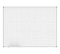 MAUL Pizarra blanca MAULstandard 90 x 120 cm con impresión de cuadrícula de 1 x 1 cm, alta calidad