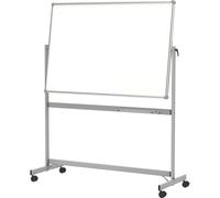 MAUL Pizarra blanca móvil MAULpro gris 100 x 210 cm magnética doble cara