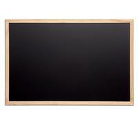 MAUL Pizarra de tiza de 60 x 80 cm, Pizarra con marco de madera para escribir con rotuladores de tiza, Pizarra para colgar con marco, Se puede utilizar como planificador