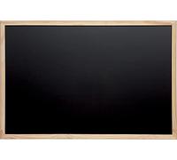 MAUL Pizarra de tiza negra 60x80 cm marco de madera | aspecto cálido para hogar oficina y local, uso vertical u horizontal, escritura fluida con tiza, borrado en seco