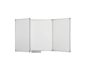 MAUL Pizarra mural MAULpro blanca magnética abatible gran formato