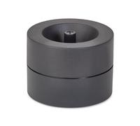 MAUL portaclips MAULpro Eco Ø7.3x6cm | Organizador escritorio fabricado con más del 85% de plástico reciclado | Accesorio de escritorio con imán para clips oficina | Incluye 15 clips | Negro