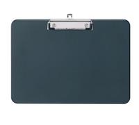 MAUL portapapeles A4 31 x 22.5 x 1.3 cm | Clipboard de plastico en formato DIN A4 apaisado | Portapapeles con pinza A4 para guardar papel | Pinza metálica | Negro