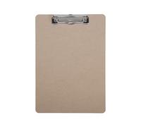 Maul Portapapeles A4 MAULbasic marrón Madera con Pinza metálica | sujeción firme para notas, formato vertical práctico, fácil de colgar, superficie lisa para escribir