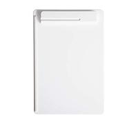 MAUL Portapapeles A4 MAULgo blanco para oficina y estudios | sujeción segura para 80 hojas,tope alineador de papel,plástico PS resistente,vertical cómodo para escribir