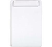 MAUL Portapapeles A4 MAULgo Recycling blanco vertical con pinza segura | sujeción firme, tope para papel, escritura cómoda en movimiento, capacidad para uso diario, superficie lisa