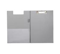 Maul carpeta portapapeles con cobertura de plástico P, color plata
