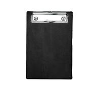 MAUL Portapapeles A6, Portapapeles de cartón con lámina, Escritorio con pinza de papel, Pizarra con pinza moderna para guardar papel, para oficina, cocina y taller, Negro